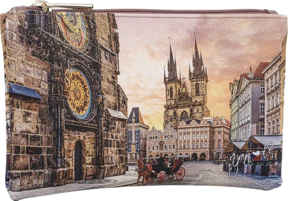 YNot Pochette Donna Yesbag ASTRO CLOCK Zip Interno Foderato Ecopelle Pelle - 2