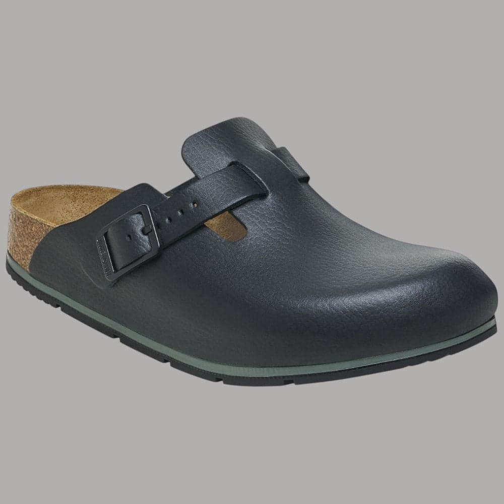Birkenstock Ciabatte Chiuse Boston Pro Uomo Pelle Anatomiche Made in Germany - 4