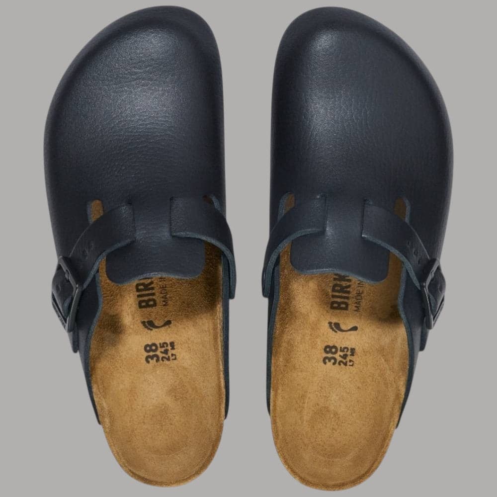 Birkenstock Ciabatte Chiuse Boston Pro Uomo Pelle Anatomiche Made in Germany - 3