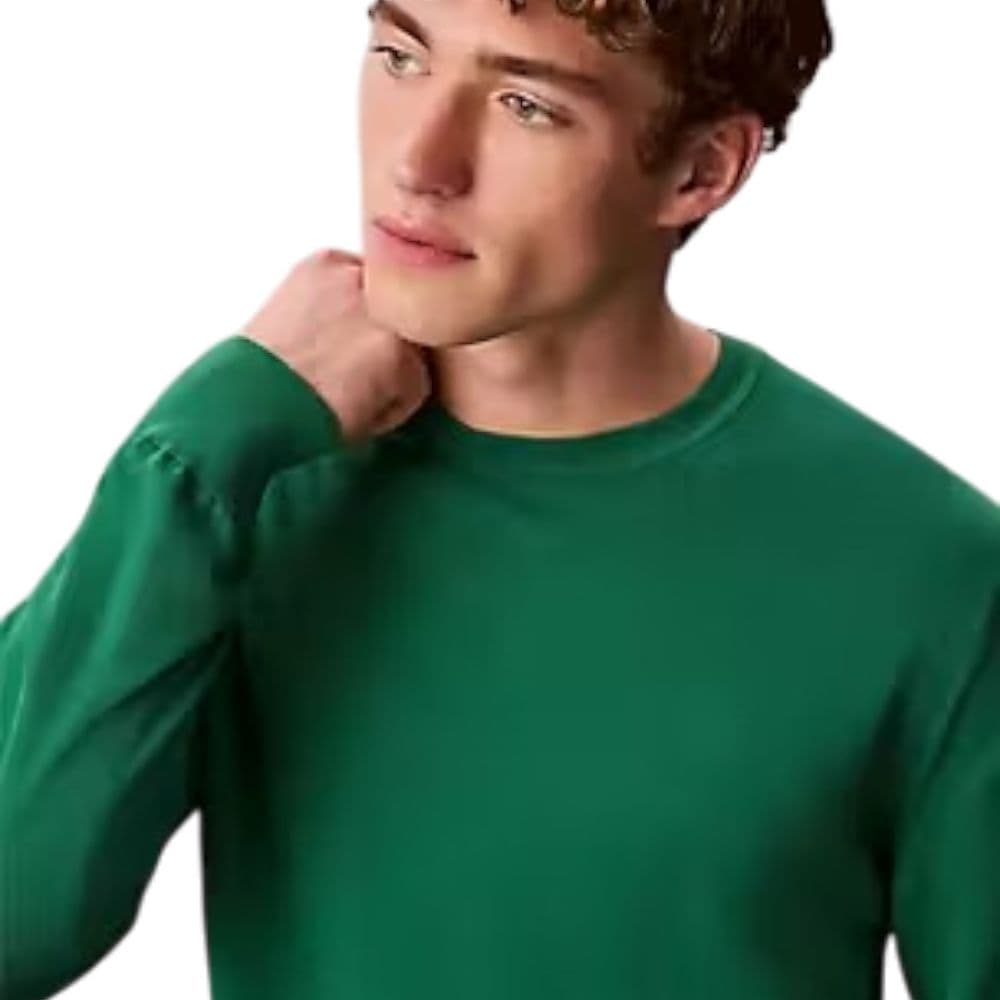 Calvin Klein pullover supima cotton verde LV040BM343LL1 in Maglioni Prodotti di Classe - Nocera Superiore, commercioVirtuoso.it
