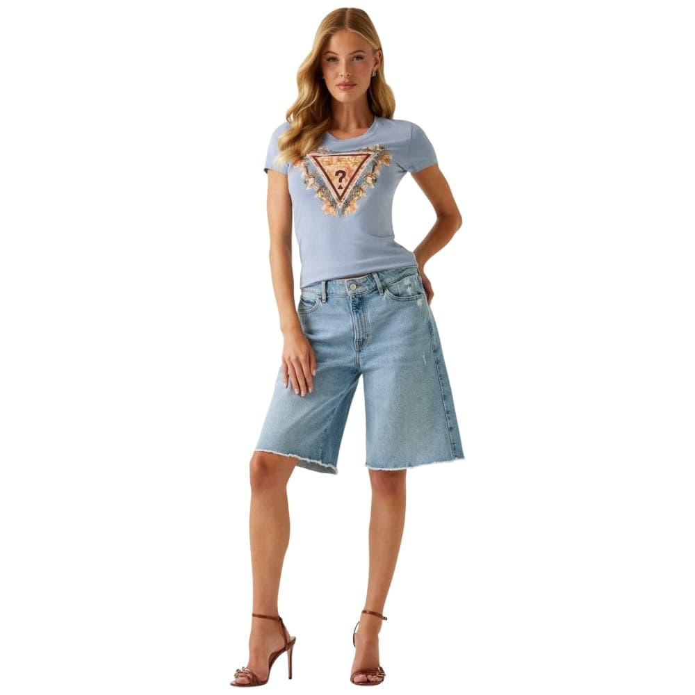Guess t-shirt polvere TRIANGLE FLOWERS W5YI08J1314A70Q in T-shirt Prodotti di Classe - Nocera Superiore, commercioVirtuoso.it
