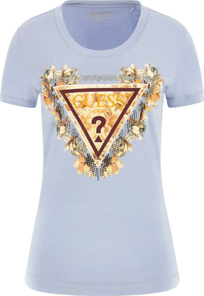 Guess t-shirt polvere TRIANGLE FLOWERS W5YI08J1314A70Q in T-shirt Prodotti di Classe - Nocera Superiore, commercioVirtuoso.it