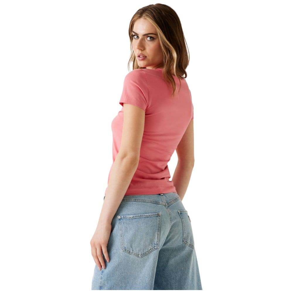 Guess t-shirt rosa logo con strass W5YI05J1314A60R in T-shirt Prodotti di Classe - Nocera Superiore, commercioVirtuoso.it