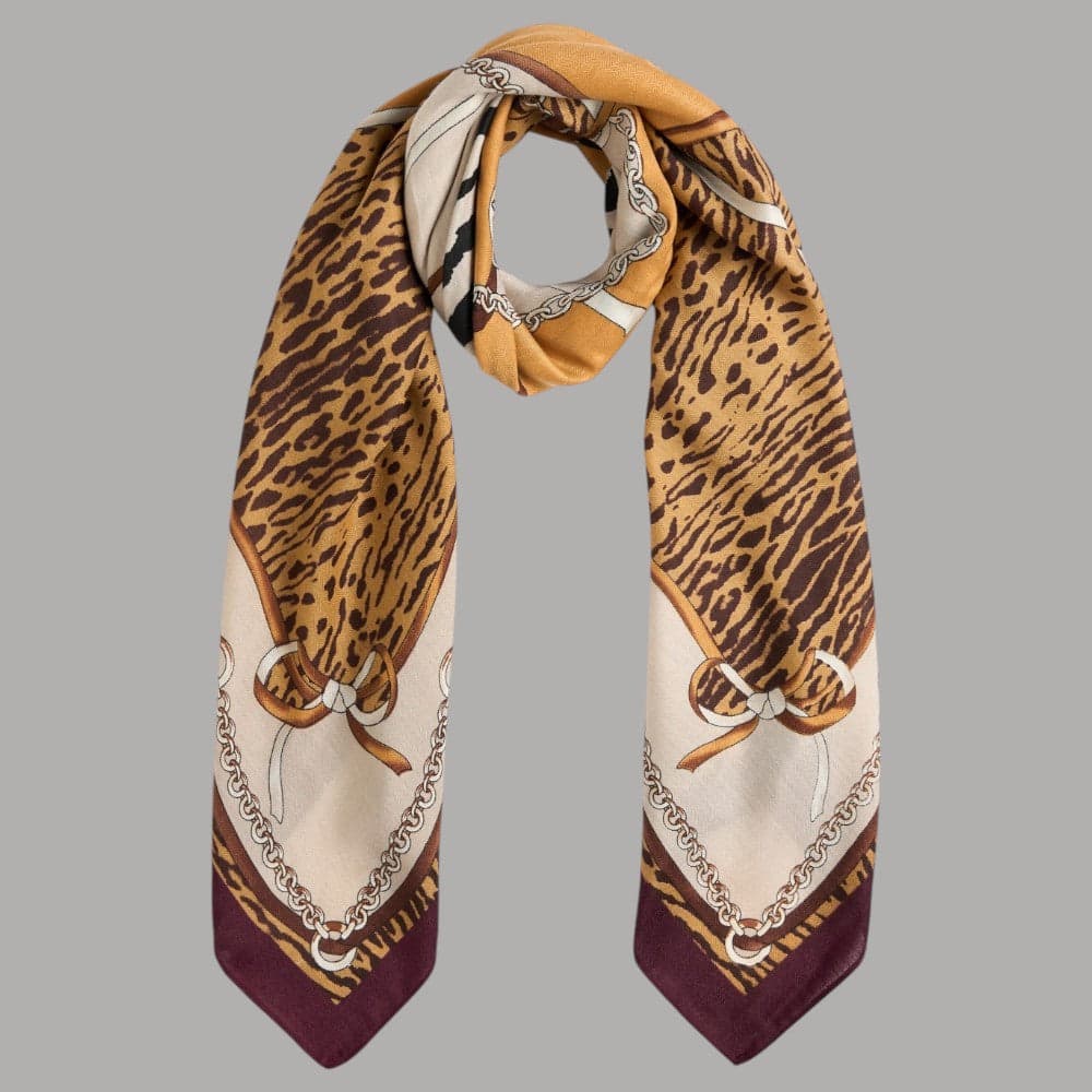 Liu Jo foulard animalier rosso 120X120 2F5074T0300-91718 - 5