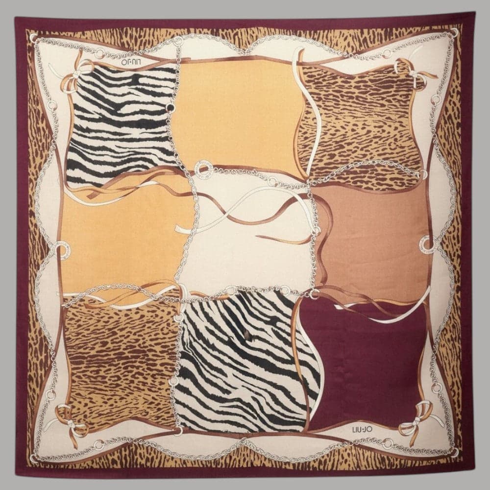 Liu Jo foulard animalier rosso 120X120 2F5074T0300-91718 in Fazzoletti da collo Prodotti di Classe - Nocera Superiore, commercioVirtuoso.it