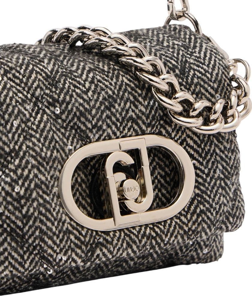 Liu Jo borsa piccola LaPuffy nera con paillettes AF5269T9112-22222 in Borse a tracolla Prodotti di Classe - Nocera Superiore, commercioVirtuoso.it
