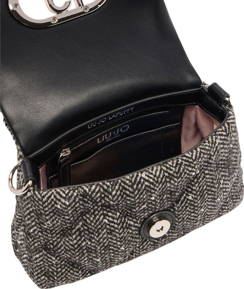 Liu Jo borsa piccola LaPuffy nera con paillettes AF5269T9112-22222 in Borse a tracolla Prodotti di Classe - Nocera Superiore, commercioVirtuoso.it