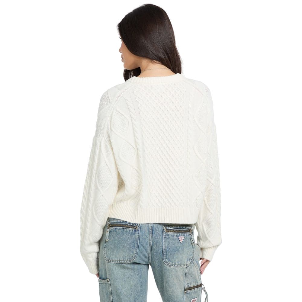 Guess maglione bianco a trecce GJ W5BR09 Z0561 G293 - 4