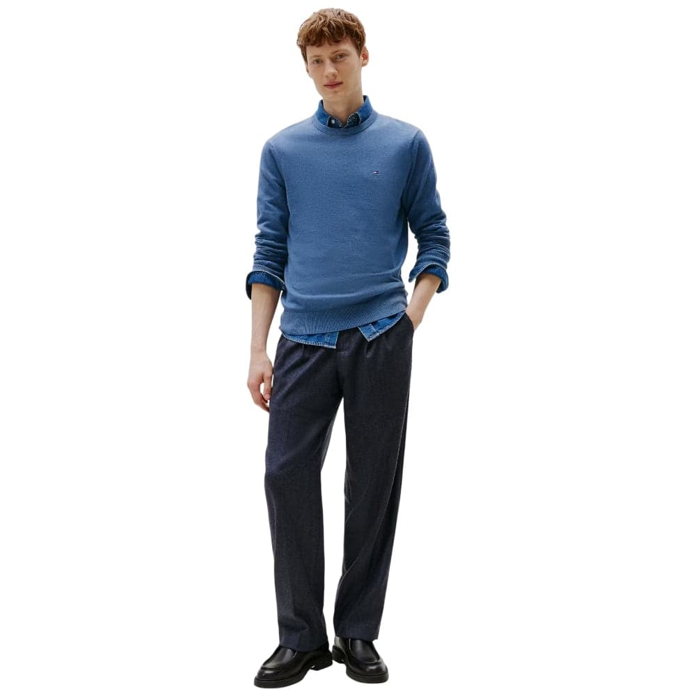 Tommy Hilfiger pullover blu avion MW0MW39999DVC in Maglioni Prodotti di Classe - Nocera Superiore, commercioVirtuoso.it