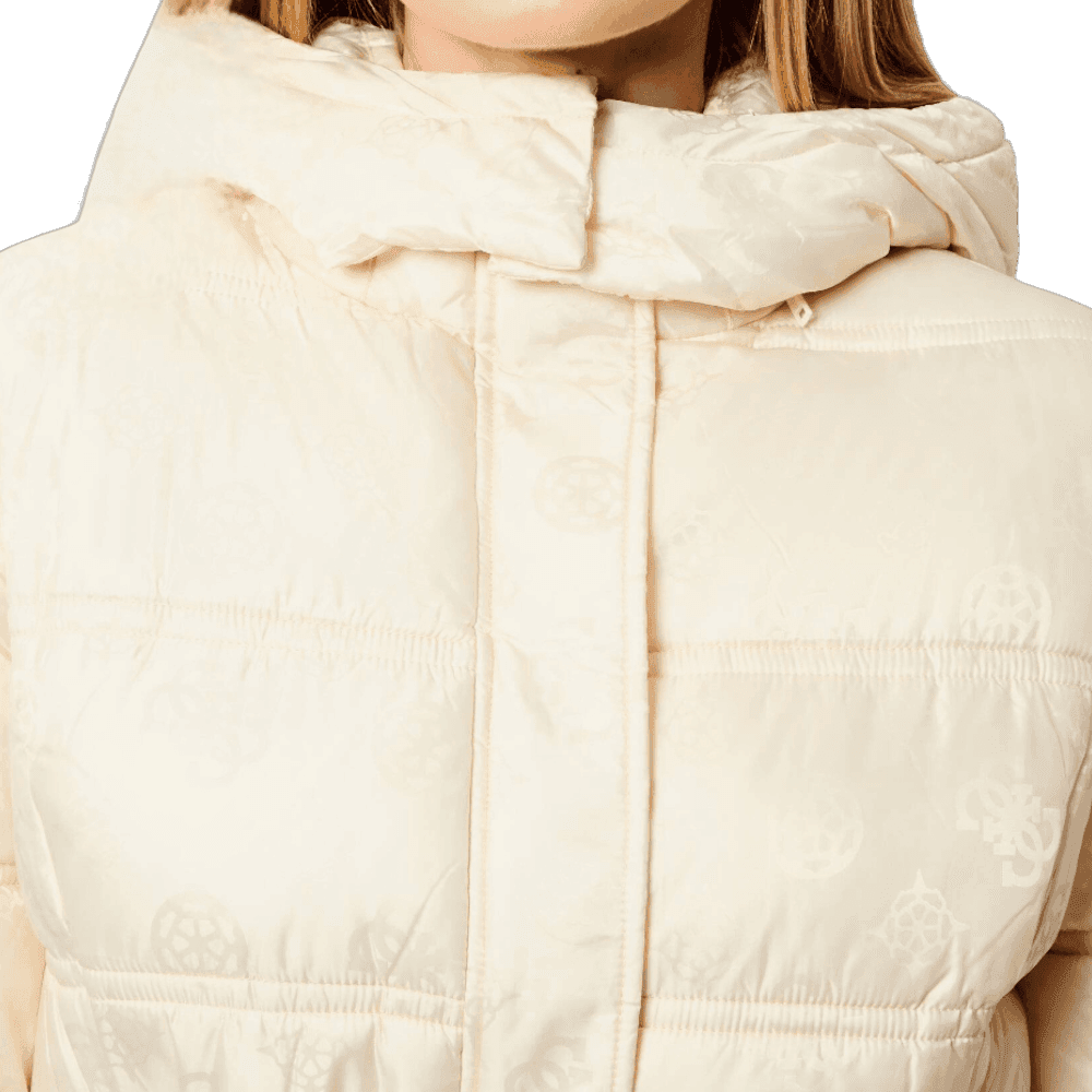 Guess piumino puffer lungo vaniglia IMMA W5BL44W2912G1F7 - 5