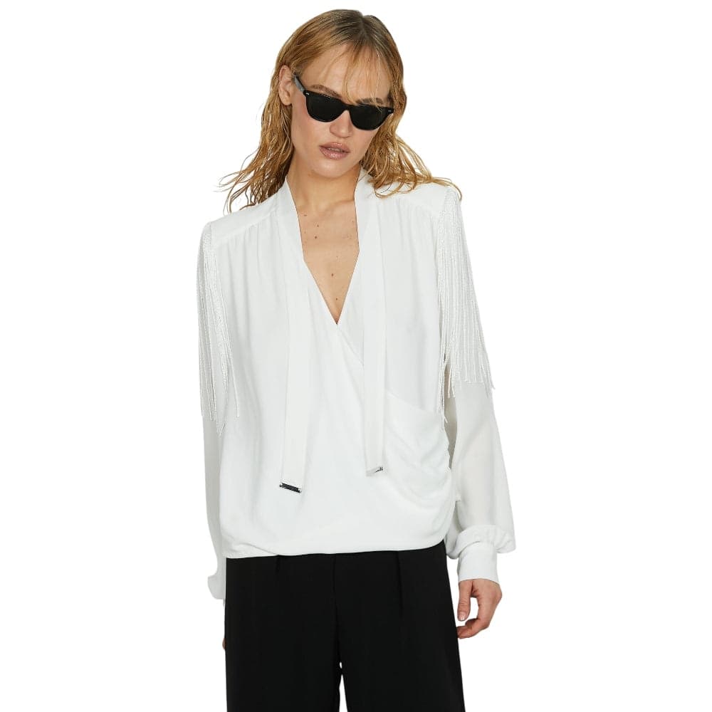 Relish blusa bianca SANTORINI RCA2503009001 in Bluse e camicie Prodotti di Classe - Nocera Superiore, commercioVirtuoso.it