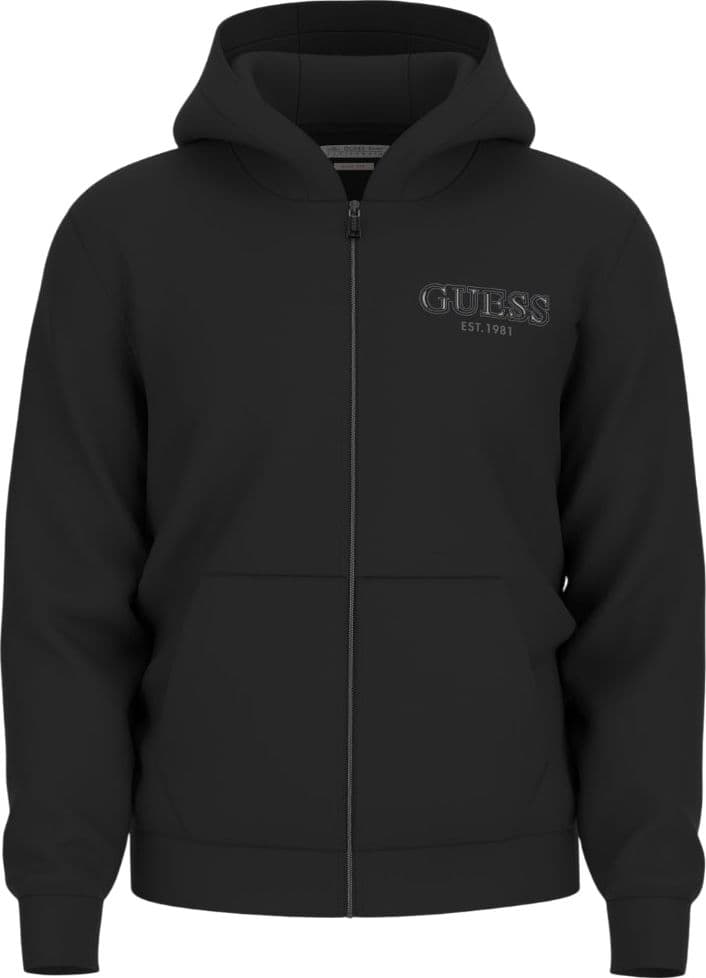 Guess felpa nera con zip e cappuccio M5BQ48 K9Z21 JBLK in Felpe senza cappuccio Prodotti di Classe - Nocera Superiore, commercioVirtuoso.it