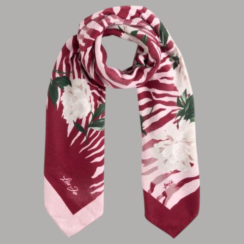 Liu Jo foulard lampone floro zebrato 120X120 2F5075T0300