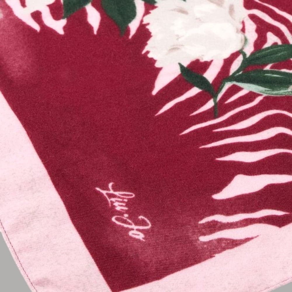 Liu Jo foulard lampone floro zebrato 120X120 2F5075T0300 in Fazzoletti da collo Prodotti di Classe - Nocera Superiore, commercioVirtuoso.it