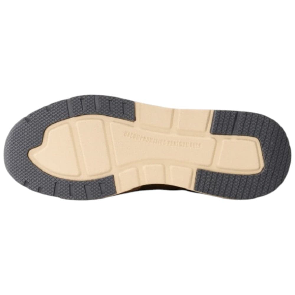 BLAUER sneakers uomo in tessuto e pelle scamosciata con suola antiscivolo Taupe - 5