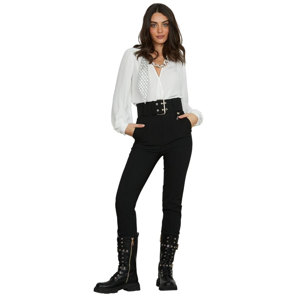 Relish pantalone nero con cinturone LOREM RDA2507006057 - 5