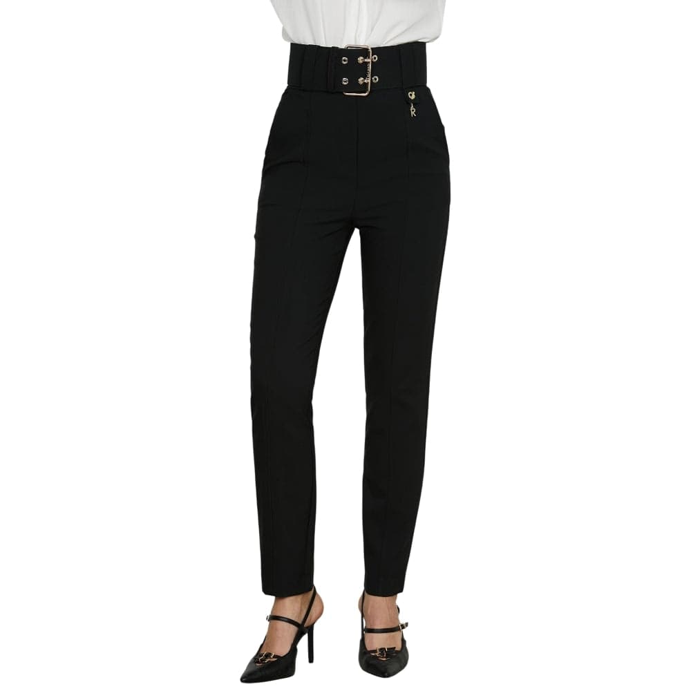 Relish pantalone nero con cinturone LOREM RDA2507006057 in Pantaloni Prodotti di Classe - Nocera Superiore, commercioVirtuoso.it