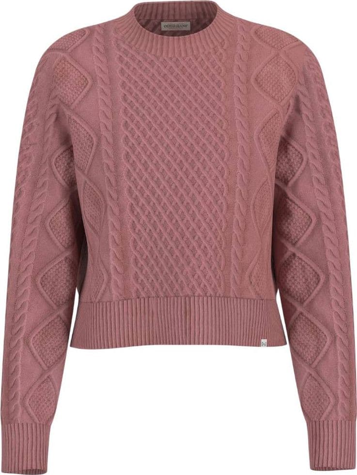 Guess maglione rosa a trecce GJ W5BR09 Z0561 G64T - 3