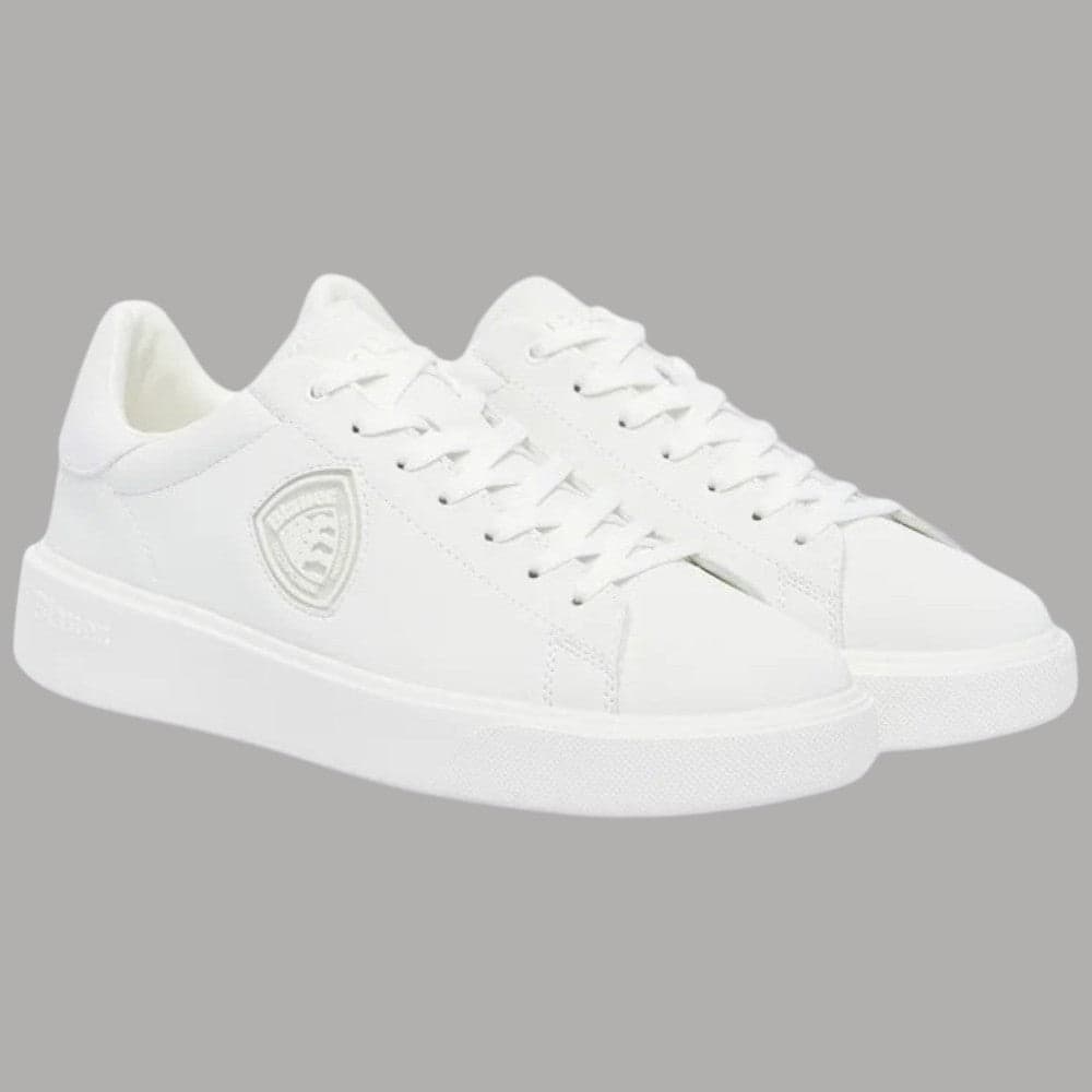BLAUER sneakers bianche in pelle art. F5BUCK07/LEA in Sneaker casual Prodotti di Classe - Nocera Superiore, commercioVirtuoso.it
