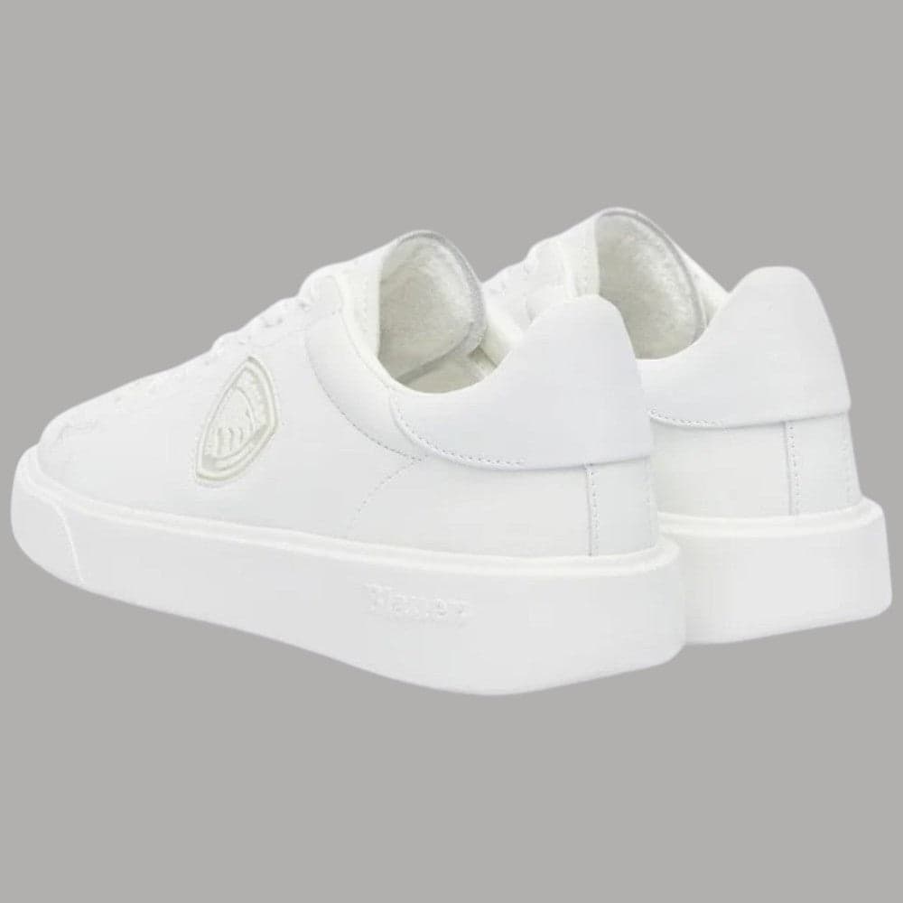 BLAUER sneakers bianche in pelle art. F5BUCK07/LEA in Sneaker casual Prodotti di Classe - Nocera Superiore, commercioVirtuoso.it