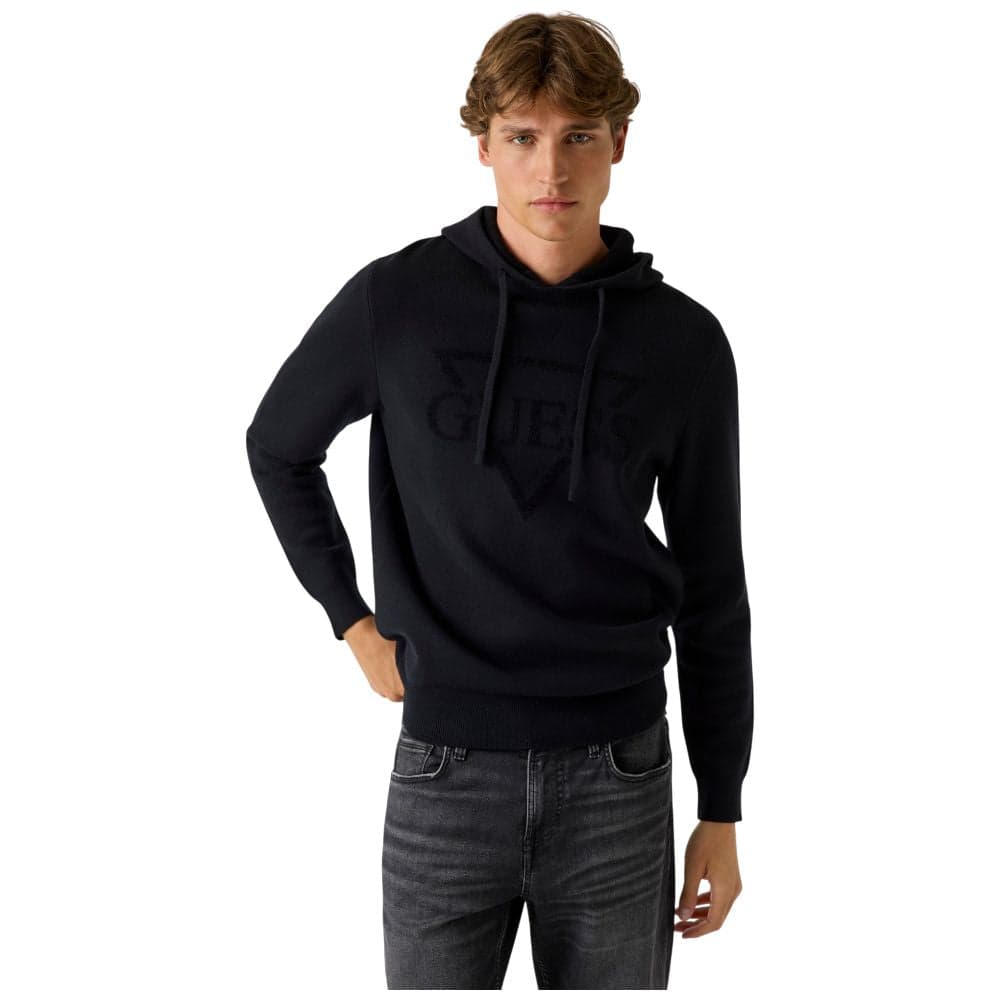 Guess maglione nero con cappuccio JOBY M5BR18Z0470JBLK - 6