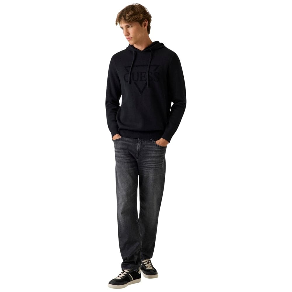 Guess maglione nero con cappuccio JOBY M5BR18Z0470JBLK in Felpe senza cappuccio Prodotti di Classe - Nocera Superiore, commercioVirtuoso.it