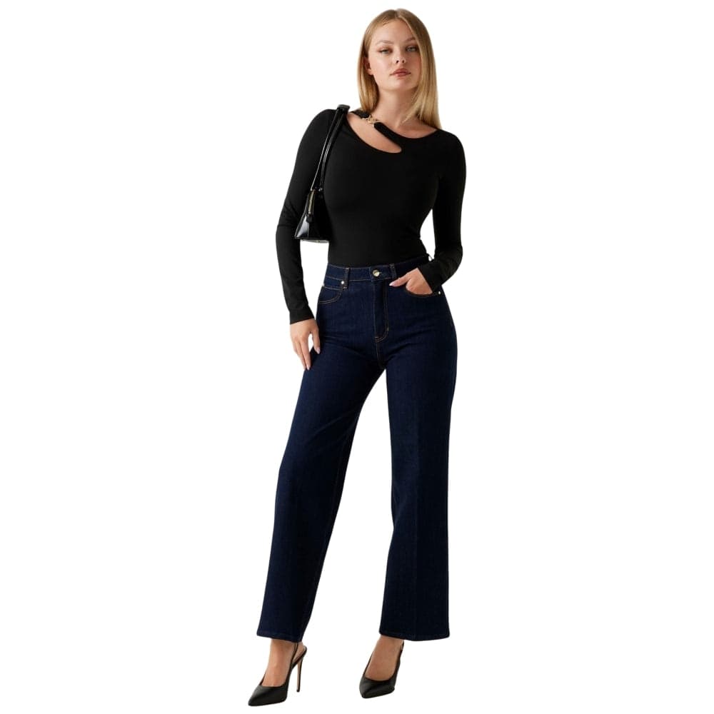 Guess maglia nera top cut out e fibbia ELEANOR W5BP18KC7M2JBLK in Canotte e top Prodotti di Classe - Nocera Superiore, commercioVirtuoso.it