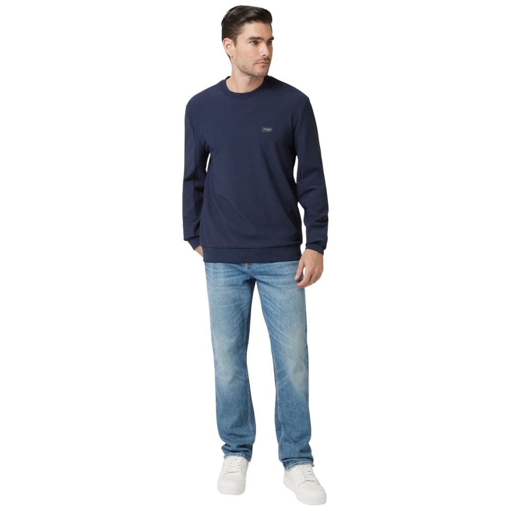 Guess felpa tecnica stretch blu M4YQ09 KCBL0 G7V2 in Felpe senza cappuccio Prodotti di Classe - Nocera Superiore, commercioVirtuoso.it