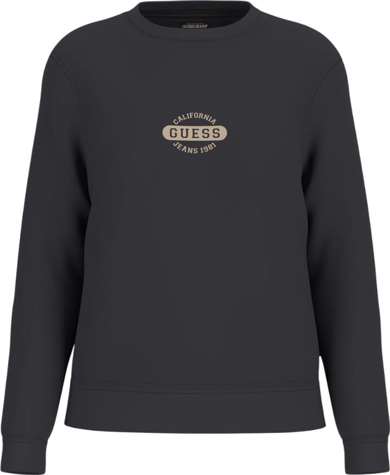 Guess felpa nera con stampa GJ W5BQ07 KC811 JBLK - 3