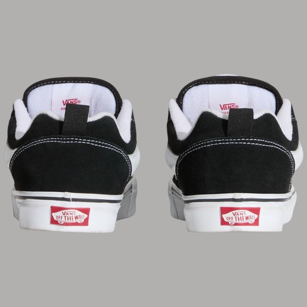 Vans Knu Skool Scarpe Pelle Scamosciata Suola Waffle Profili Bassi Nero - 6