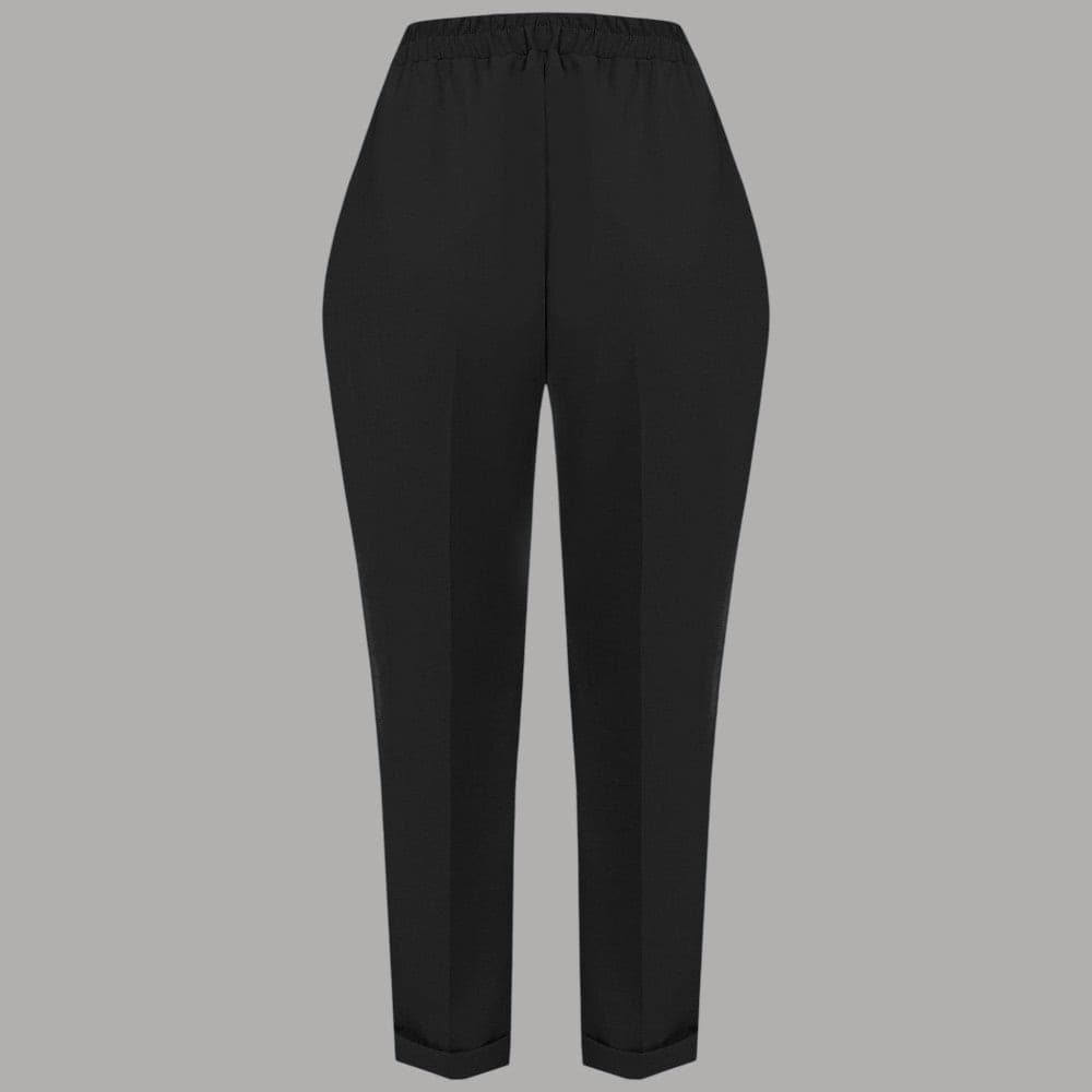 Kitana pantaloni neri con elastico in Pantaloni Prodotti di Classe - Nocera Superiore, commercioVirtuoso.it