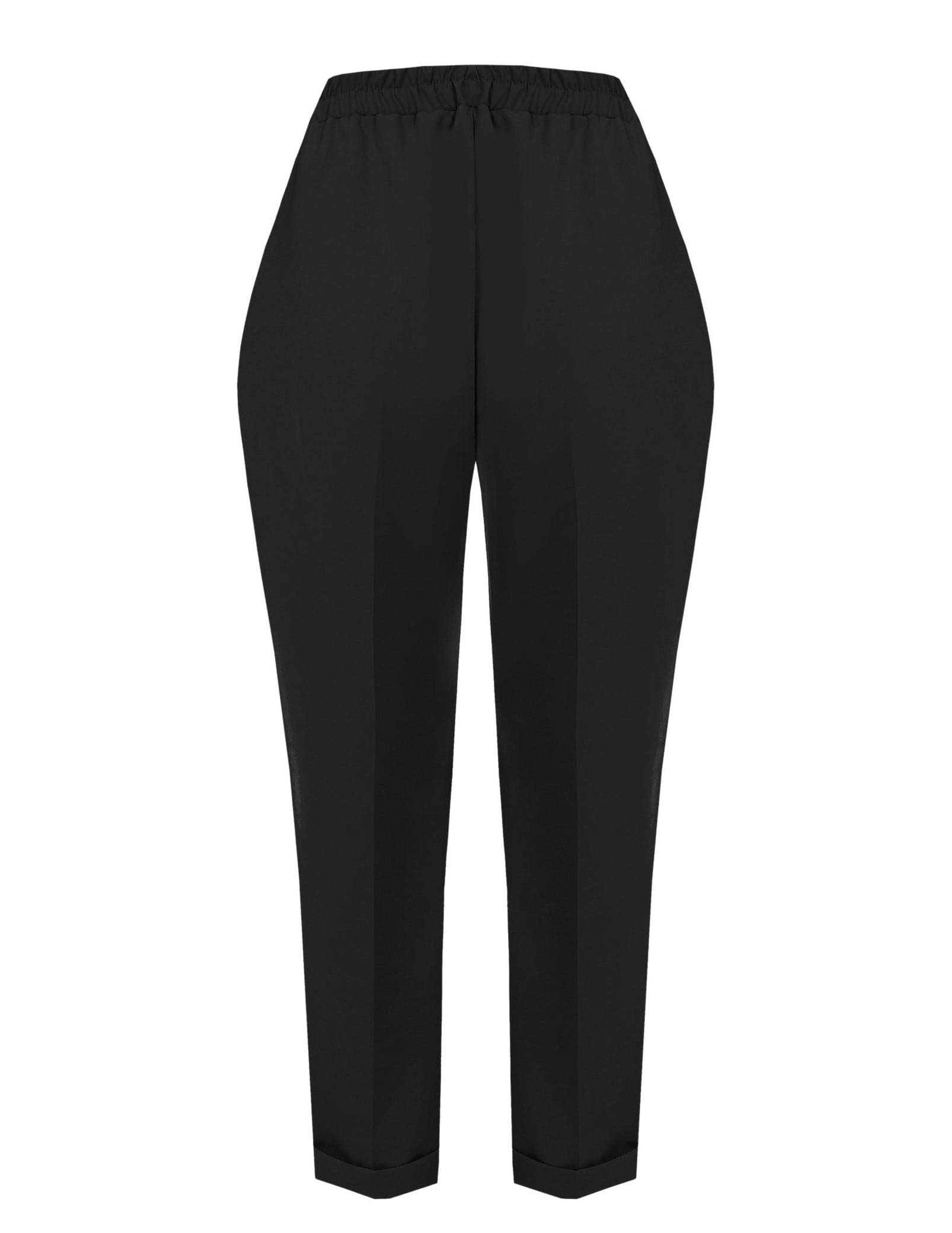 Kitana pantaloni neri con elastico in Pantaloni Prodotti di Classe - Nocera Superiore, commercioVirtuoso.it