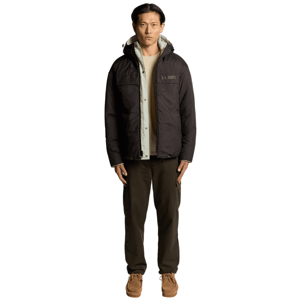 Lyle & Scott giacca reversibile beige nera JK2323V-X960 in Giacche Prodotti di Classe - Nocera Superiore, commercioVirtuoso.it