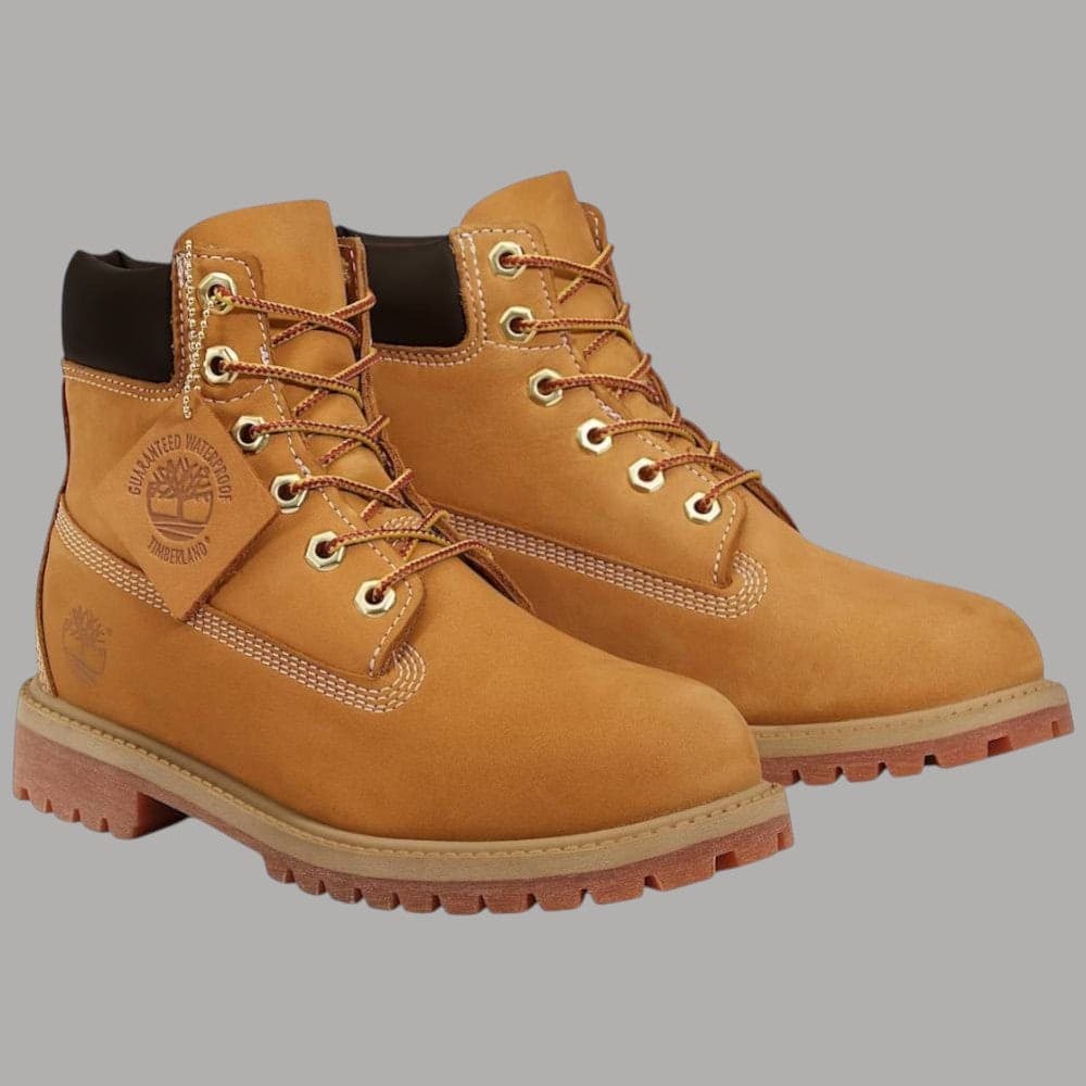 Timberland Junior Premium 6 Inch Lace Up Waterproof Boot Pelle Premium - 2
