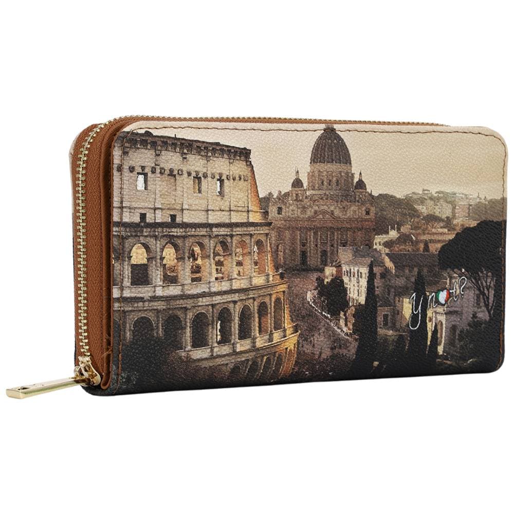 YNot portafoglio grande donna JUBILEE ecopelle pelle doppia zip pratica elegante - 2