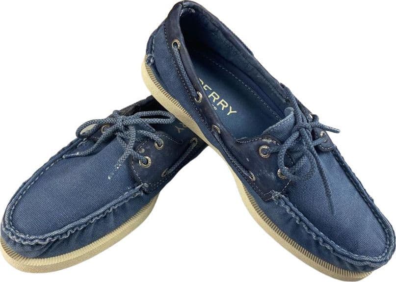 Scarpa uomo Sperry - Mocassino A/O WEDGE CANVAS  Blue - VINTAGE in Loafer e mocassini Couture - Sestu, commercioVirtuoso.it
