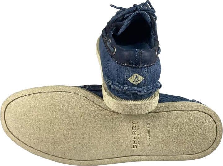 Scarpa uomo Sperry Mocassino A/O WEDGE CANVAS  Blue - VINTAGE - 5