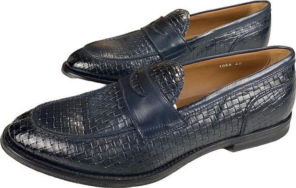 Scarpa uomo Doucal's - Mocassino in pelle - Colore Blu notte in Loafer e mocassini Couture - Sestu, commercioVirtuoso.it