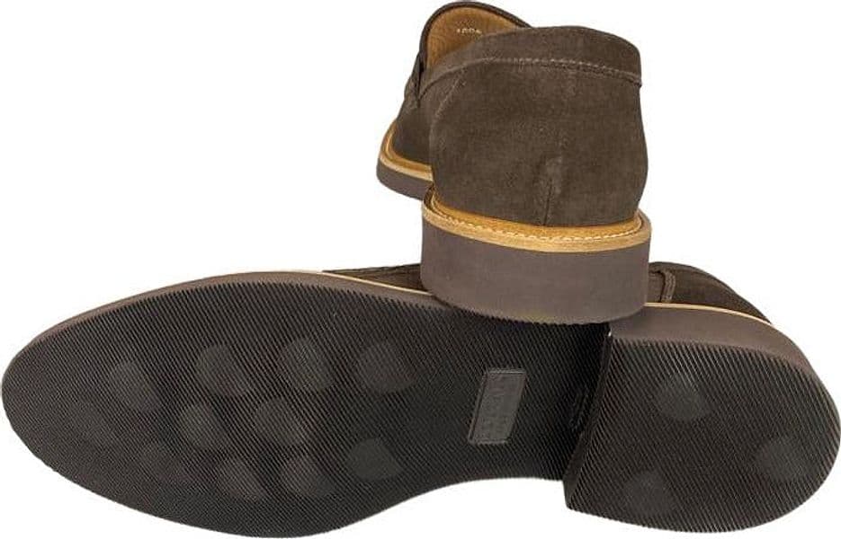 Scarpa uomo Doucal's - Mocassino in pelle scamosciata - Colore Marrone - 4