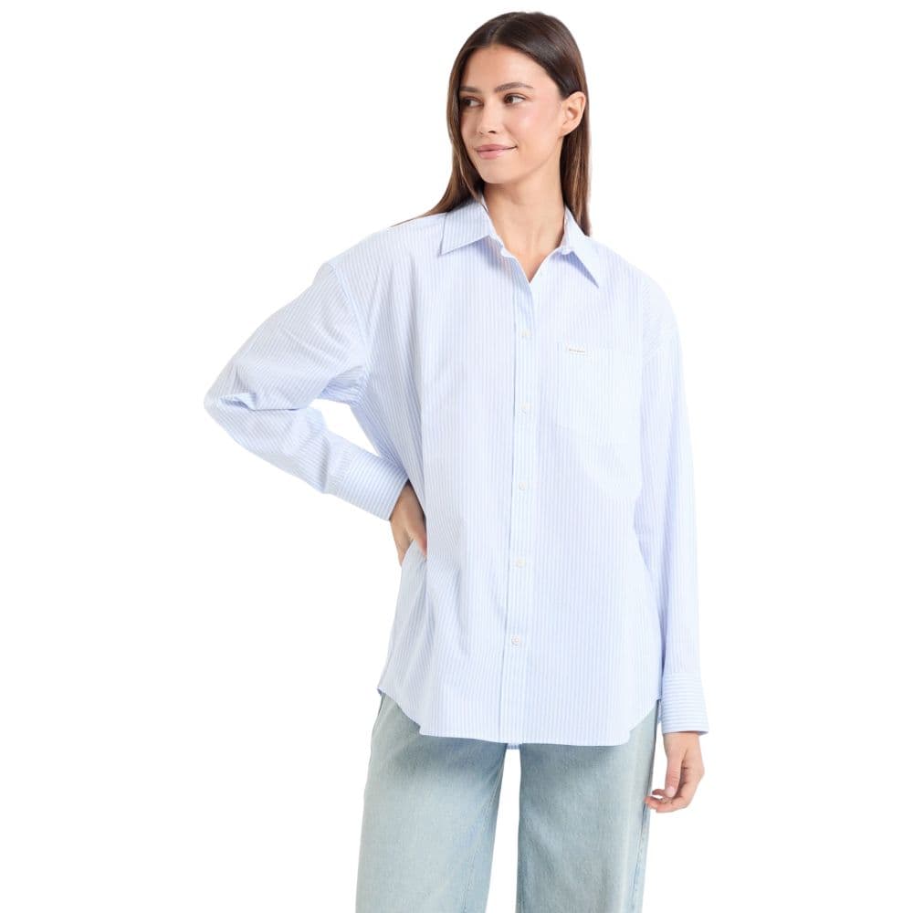 Guess camicia azzurra a righe GJ W5RH94 WGZ11 FB9A - 5