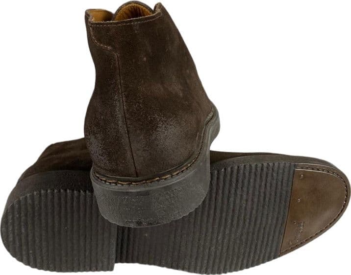 Scarpa uomo Doucal's - Polacchini in pelle scamosciata - Colore Marrone - 3