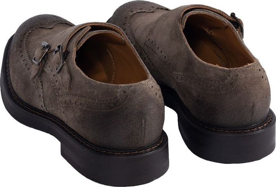 Scarpa uomo Manifatture Etrusche - Vivel Doppia fibbia - Colore Karibu - 4