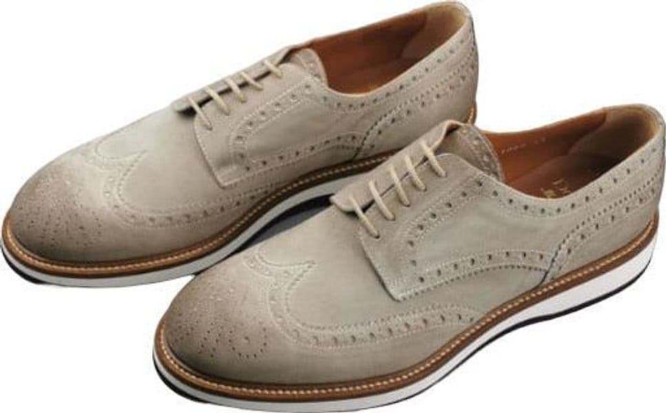 Scarpa uomo Doucal's - Derby Stringate Brogue Scamosciate Colore Daime Gyser - 3