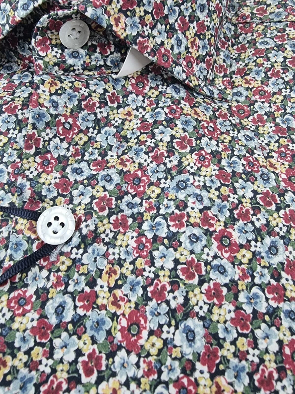 Camicia uomo Sonrisa - Fior di cotone - fiori in Camicie casual Couture - Sestu, commercioVirtuoso.it