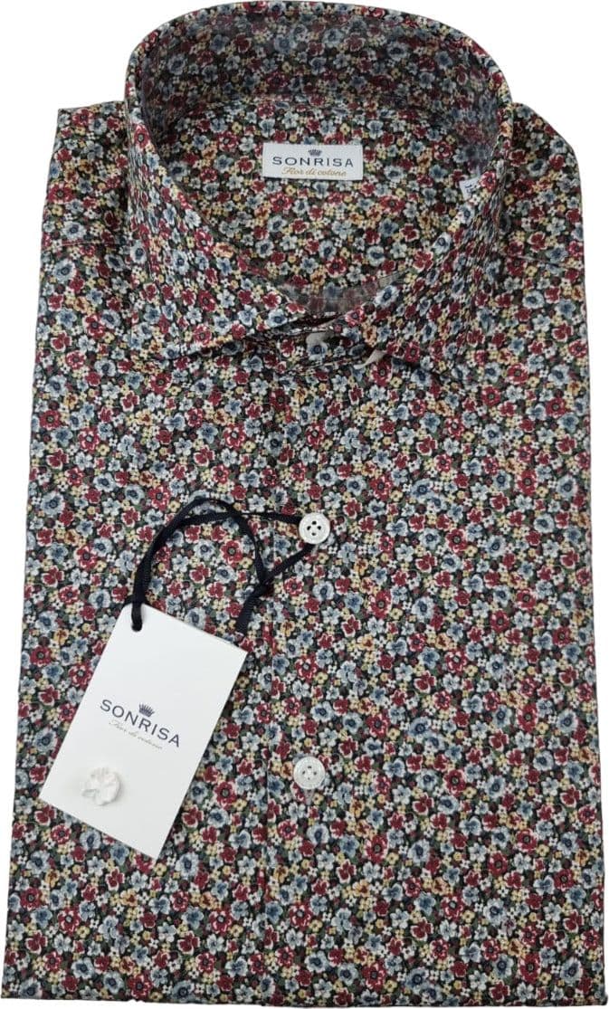 Camicia uomo Sonrisa - Fior di cotone - fiori in Camicie casual Couture - Sestu, commercioVirtuoso.it