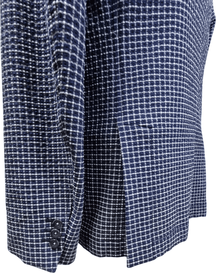 Giacca uomo THE GIGI - Doppio petto - Quadri piccoli Blu/bianco - 6