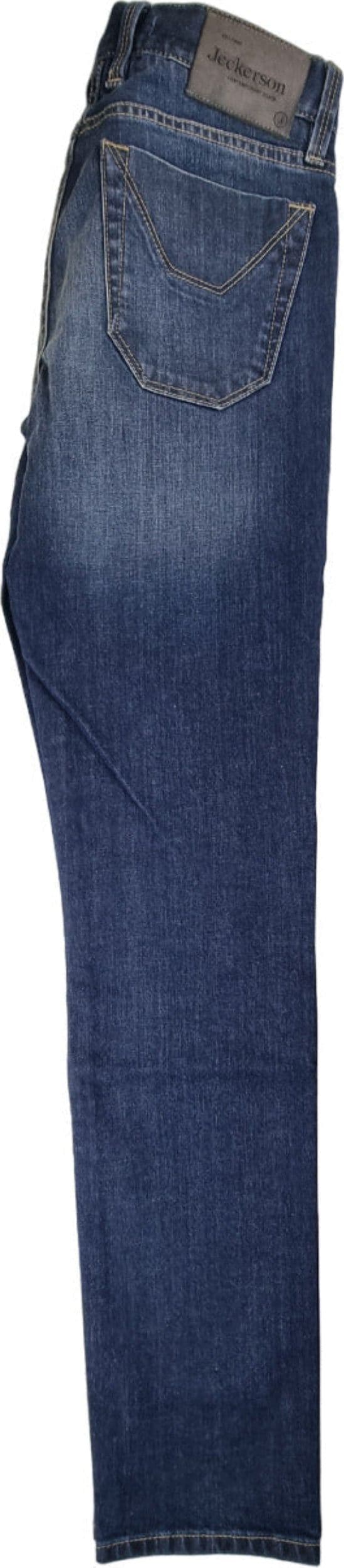 Jeans Uomo Jeckerson - Slim Fit - Denim Slavato 5 Tasche Stretch Italiano in Jeans Couture - Sestu, commercioVirtuoso.it
