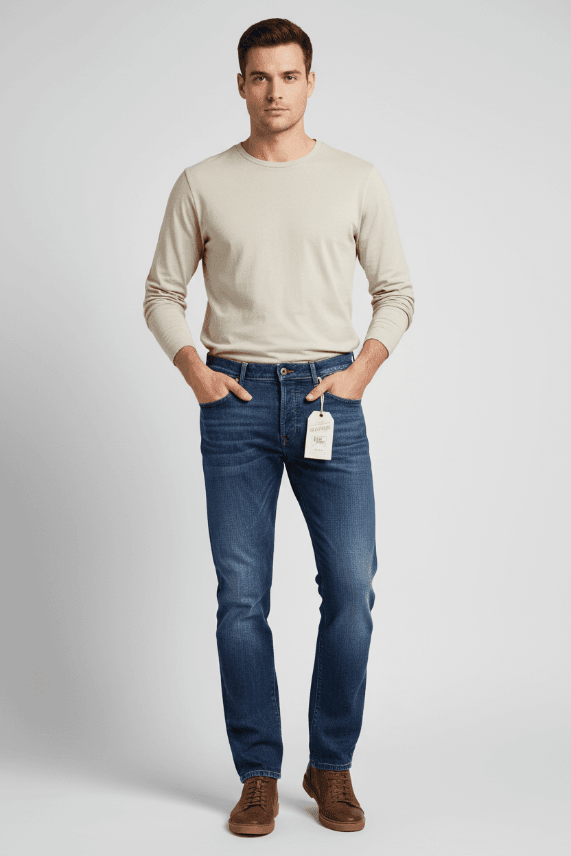 Jeans Uomo Roy Rogers - Elias - Denim 5 Tasche 98% Cotone in Jeans Couture - Sestu, commercioVirtuoso.it
