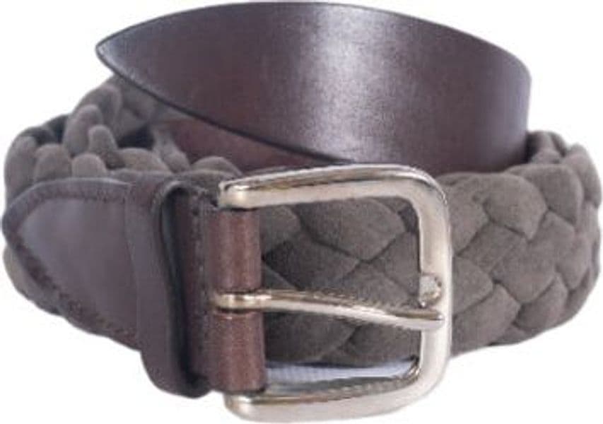Cintura uomo Orciani - Intrecciata - Scamosciata - Taupe - 3