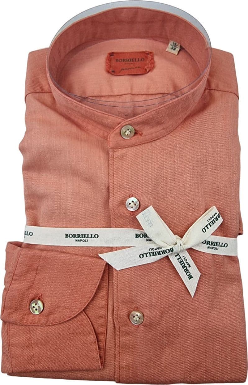 Camicia uomo Borriello - Coreana - Arancio in Camicie casual Couture - Sestu, commercioVirtuoso.it